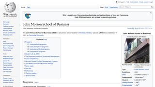 John Molson School of Business - Wikipedia