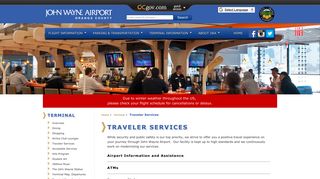 Traveler Services | John Wayne Airport, Orange County (SNA ...