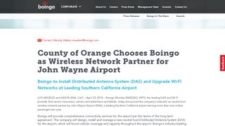 County of Orange Chooses Boingo as Wireless Network Partner for ...