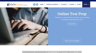 Online Test Prep | On To College