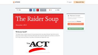 The Raider Soup | Smore Newsletters