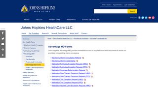 Advantage MD Forms - Johns Hopkins Medicine