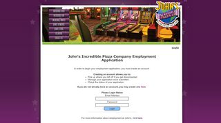 Employment - John's Incredible Pizza