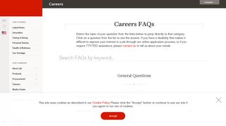 Careers FAQs & Contact Us | Johnson & Johnson