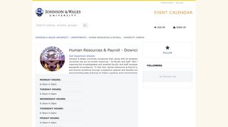 Human Resources & Payroll - Downcity Campus - Johnson & Wales ...