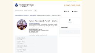 Human Resources & Payroll - Charlotte Campus - Johnson & Wales ...