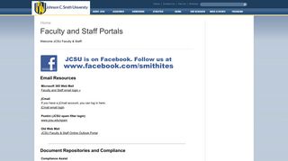 Johnson C. Smith University - Faculty and Staff Portals