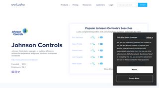 Johnson Controls - Email Address Format & Contact Phone Number