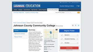 Johnson County Community College in Overland Park, KS | US News ...