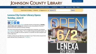 Johnson County Library | Find It Here