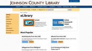 eLibrary | Johnson County Library