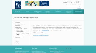 Johnson Inc. Members' Only Login | Retired Teachers of Ontario