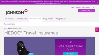 MEDOC® Travel Insurance | Get a Free Quote | Johnson Insurance