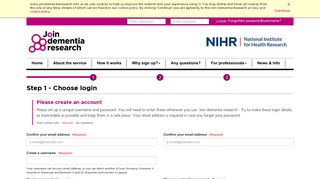 Sign Up - Join dementia research - NIHR