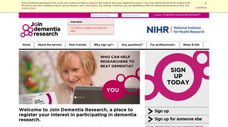 Join Dementia Research, a place to register your interest in ...