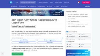 Join Indian Army Online Registration 2019 - Army Login Form - 4ONO