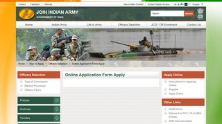 Online Application Form Apply : How to Apply | Join Indian Army