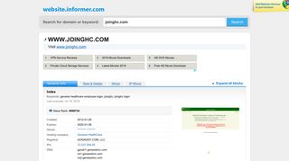 joinghc.com at Website Informer. Index. Visit Joinghc.