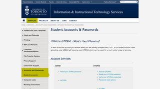 Student Accounts & Passwords | Information & Instructional ...