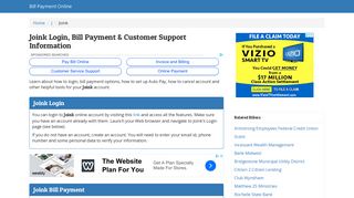 Joink Login, Bill Payment & Customer Support Information