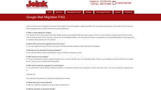 Google Mail Migration FAQ - Joink