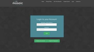 Login - Mosaic Finance Solutions