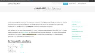 Joinpd.com - Sign in - google accounts - ServiceHostNet