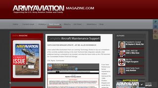 Complete Aircraft Maintenance Support - ARMY AVIATION Magazine