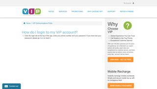 VIPConnect iPhone App - How do I login to my VIP account? | VIP ...
