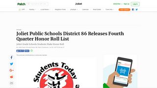 Joliet Public Schools District 86 Releases Fourth Quarter Honor Roll ...