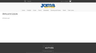 Affiliate Login – Joma Store Australia