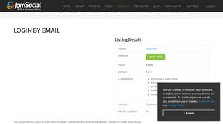 Login By Email - JomSocial