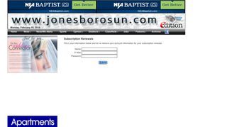 E-Renewals - Jonesboro Sun