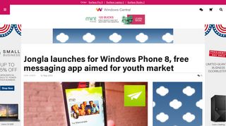 Jongla launches for Windows Phone 8, free messaging app aimed for ...