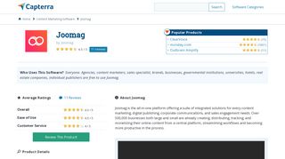 Joomag Reviews and Pricing - 2019 - Capterra