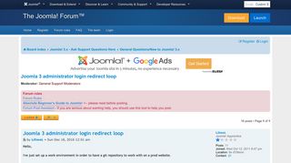 Joomla 3 administrator login redirect loop - Joomla! Forum ...