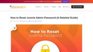 How to Reset Joomla Admin Password (A Detailed Guide) - JoomDev