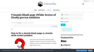 9 Joomla blank page (White Screen of Death) proven solutions ...