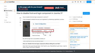 How to disable front-end login component in Joomla 3? - Stack Overflow