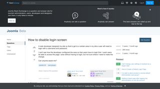 joomla 3.4 - How to disable login screen - Joomla Stack Exchange