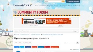 No Frontend Login after Updating to Joomla 3.8.4 - Community Forum ...