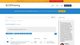 Joomla Login not working - [OSTraining Support Forum]