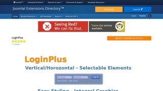 LoginPlus, by Bob Galway - Joomla Extension Directory