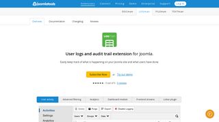 LOGman - User activity logs extension for Joomla - Joomlatools