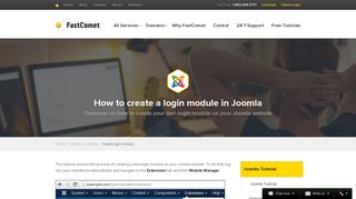 How to Create a Login Module - Joomla Tutorial - FastComet