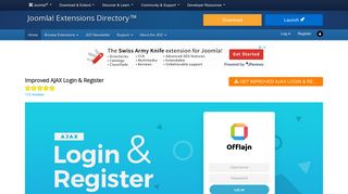 Improved AJAX Login & Register - Joomla! Extensions Directory