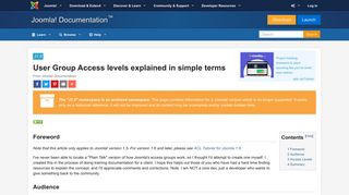 J1.5:User Group Access levels explained in simple terms - Joomla ...