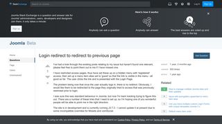 joomla 3.x - Login redirect to redirect to previous page - Joomla ...