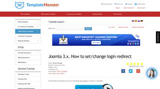 Joomla 3.x. How to set/change login redirect - Template Monster Help