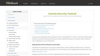 Joomla Security Tutorial - SiteGround
